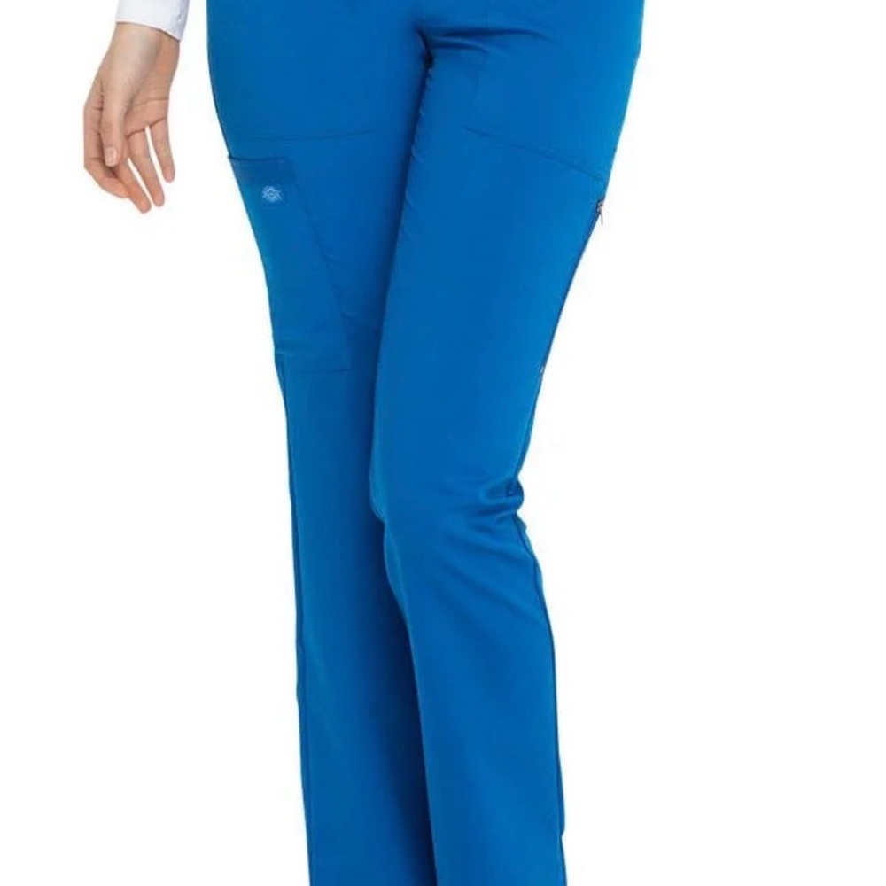 Dickies Royal Blue Mid Rise Tapered Leg Pull-On Scrub Pant XXS Petite